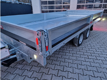 Самосвал ремарке Brian James Trailer CarGO Tipper 400x200x30cm elektro Pendelklappe blackline LED 3500kg Tandem: снимка 5