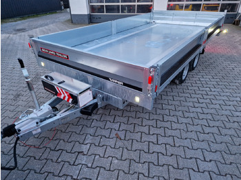 Самосвал ремарке Brian James Trailer CarGO Tipper 400x200x30cm elektro Pendelklappe blackline LED 3500kg Tandem: снимка 4