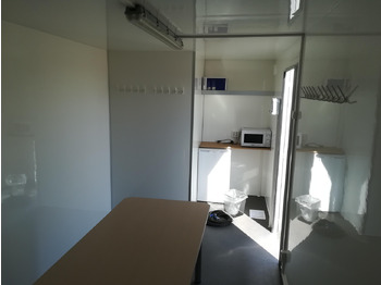 Жилищен контейнер, Ремарке Mobiles Büro 612x222x220cm Tür + Fenster + WC Raum (XXXL) 2000kg: снимка 4