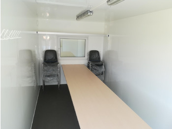 Жилищен контейнер, Ремарке Mobiles Büro 612x222x220cm Tür + Fenster + WC Raum (XXXL) 2000kg: снимка 5