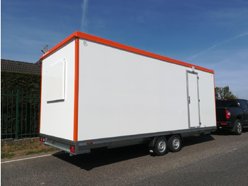 Жилищен контейнер, Ремарке Mobiles Büro 612x222x220cm Tür + Fenster + WC Raum (XXXL) 2000kg: снимка 3