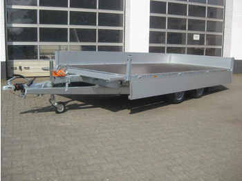 Бордово ремарке/ Платформа Multi Transporter 406x200x30cm Rampen Seilwinde 13" niedrig Fahrwerk (XL) 2700kg: снимка 3