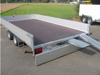 Бордово ремарке/ Платформа Multi Transporter 406x220x30cm 10" Lfh. 56cm Rampen Winde (XL) 2700kg extrabreit: снимка 3