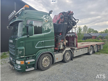 Камион с кран SCANIA