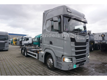 Контейнеровоз/ Сменна каросерия камион SCANIA S 450