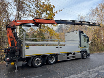 Камион с кран, Бордови камион Mercedes-Benz Actros 2545 6x2, E6, Effer 265/6S: снимка 2