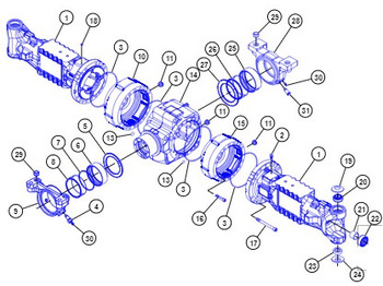 Задна ос CATERPILLAR