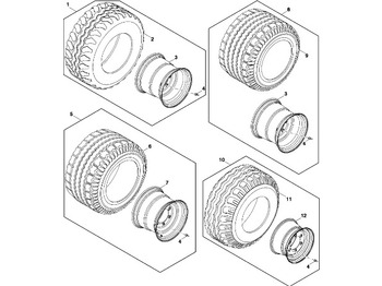 Комплект колела JOHN DEERE