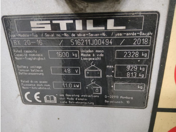 Електрокар STILL RX20-16: снимка 2