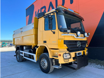 Самосвал камион Mercedes-Benz Actros 1841 4x4 SNOW PLOW EQUIPMENT / UNDERBODY SCRAPER / BOX L=4495 mm: снимка 4