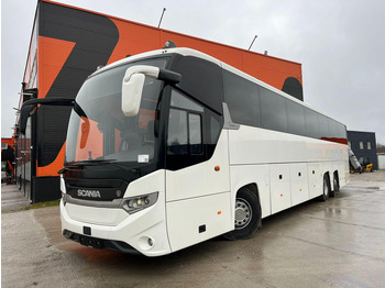 Междуградски автобус Scania K 450 6x2*4 Interlink 55 SEATS / AC / AUXILIARY HEATING / WHEELCHAIR LIFT / WC: снимка 3