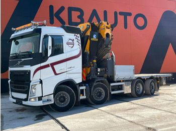 Бордови камион, Камион с кран Volvo FH 540 8x2*6 EFFER 685/6S + JIB + WINCH / PLATFORM 6072-7081 mm EXTENDABLE: снимка 2