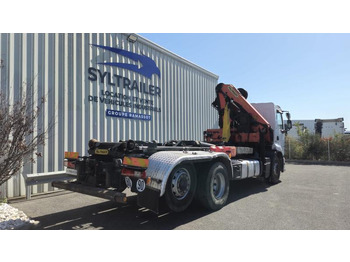 Мултилифт с кука камион, Камион с кран Renault Premium avec grue PALFINGER PK 18000: снимка 3