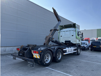 Мултилифт с кука камион Scania R 144G V8 460 6x2 Boogie / 874 dkm / Blad - Blad / Hook Lift / NL Truck: снимка 2