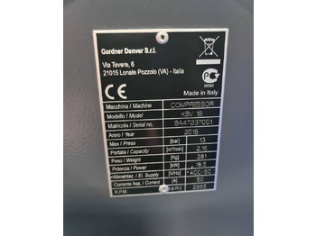 Компресор за въздух Kompresor śrubowy GARDNER DENVER KBV 18 18,5 kw, 2018r, Falownik: снимка 4