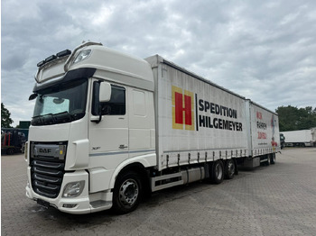 Камион с брезент DAF XF 480 FAN LowDeck 6x2 Jumbo Inklusive Anhänger: снимка 2