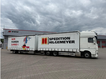 Камион с брезент DAF XF 480 FAN LowDeck 6x2 Jumbo Inklusive Anhänger: снимка 3