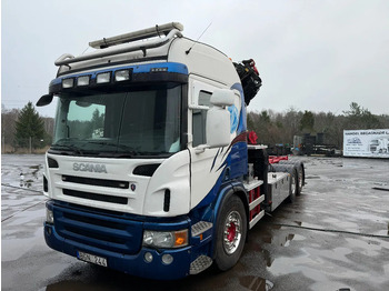 Камион, Камион с кран Scania P420 6X2*4, Hooklift-truck with Crane, 2008: снимка 2 Камион, Камион с кран Scania P420 6X2*4, Hooklift-truck with Crane, 2008: снимка 2