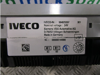 Електрическа система за Камион IVECO TECTOR CLOCK CLUSTER P/NO 504025357: снимка 2