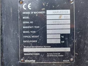 Харвестер Komatsu 931.1: снимка 2