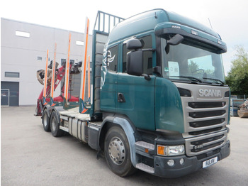 Камион за дърва, Камион с кран Scania G450 6x4Timber: снимка 2