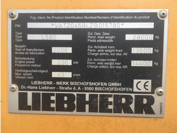 Колесен товарач Liebherr L 580 2 plus 2: снимка 4