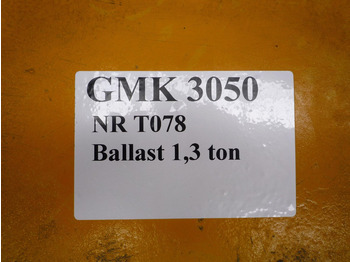 Противовес за Строителна техника Grove GMK 3050 counterweight 1,3 ton: снимка 2