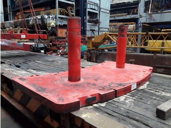 Противовес за Строителна техника Grove GMK 5100 counterweight 3,0 ton: снимка 3