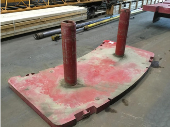 Противовес за Строителна техника Grove GMK 5100 counterweight 3,0 ton: снимка 2