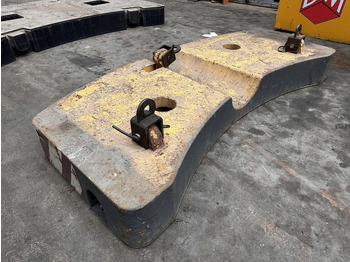 Противовес за Строителна техника Krupp KMK 4080 - 5110 - 5120 Counterweight 5,8 ton: снимка 2