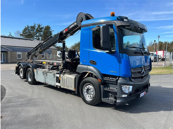 Мултилифт за контейнери камион Mercedes-Benz Antos 2546 - Hiab 192 E kran: снимка 3
