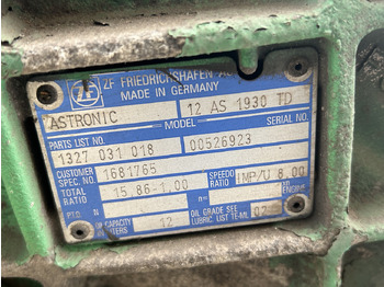 Скоростна кутия за Камион DAF DAF CF85 12AS1930 TD 1681765 DAF CF 85: снимка 3 Скоростна кутия за Камион DAF DAF CF85 12AS1930 TD 1681765 DAF CF 85: снимка 3