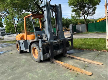 Дизелов мотокар TCM FD100 Forklift Original Color 10 ton Forklift Truck: снимка 5