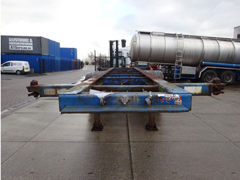 Контейнеровоз/ Сменна каросерия полуремарке Groenewegen 20 FT Chassis / Steel Suspension / Double Tyres: снимка 3
