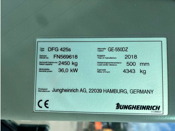 Дизелов мотокар Jungheinrich DFG 425 S: снимка 5