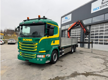 Камион с кран SCANIA G 490