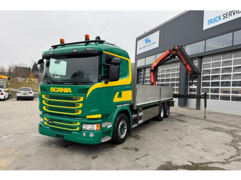 Камион с кран SCANIA G 490