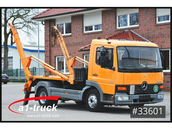 Мултилифт за контейнери камион Mercedes-Benz 818  Atego Absetzkipper Meiller  TÜV 11/2021: снимка 1