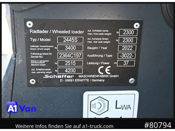 Колесен товарач SCHAEFFER Schäffer 2445S Hoflader, Gabel, 127 Bstd.: снимка 4