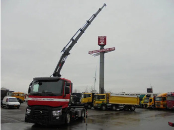 Камион с кран Renault C460 + HIAB 158 E5: снимка 2