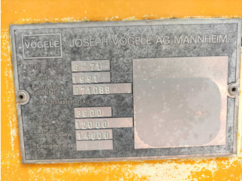 Асфалтополагач Vögele SUPER 1502 wheel asphalt paver: снимка 3