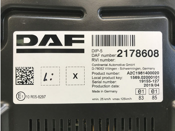 Табло за Камион DAF CF Euro 6: снимка 3