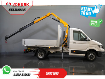 Бордови бус Volkswagen Crafter 50 165 pk Effer 352S Kraan/ Crane/ Kran/ Autokran/ PTO/ Open laadbak/ Dubbel Lucht: снимка 2