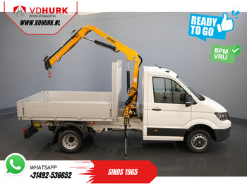 Бордови бус Volkswagen Crafter 50 165 pk Effer 352S Kraan/ Crane/ Kran/ Autokran/ PTO/ Open laadbak/ Dubbel Lucht: снимка 4