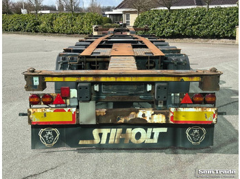 Контейнеровоз/ Сменна каросерия полуремарке Krone SD Back Slider Lift Axle Carrier Genset 4063 Hours: снимка 4