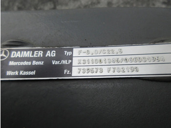 Предна ос за Камион Mercedes-Benz F-8,0/C22,5 F702193/739573 VOORAS MERCEDES EURO 6: снимка 5