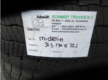Гума за Камион Michelin 315/70R22.5 // 2 X ACHTER BAND MET STAAL WIEL: снимка 5