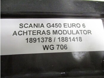 Части на спирачната система за Камион Scania G450 1891378 / 1881418 ACHTERAS MODULATOR EURO 6: снимка 2