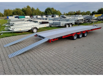 Нови Автовоз ремарке TA-NO TA-NO Scorpio 55 PREMIUM laweta 3 osiowa 5.5m 3500kg DMC najazdy niski załadunek: снимка 4