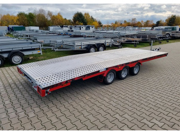 Нови Автовоз ремарке TA-NO TA-NO Scorpio 55 PREMIUM laweta 3 osiowa 5.5m 3500kg DMC najazdy niski załadunek: снимка 3